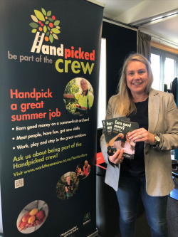 Tracey at Lakes District job fair