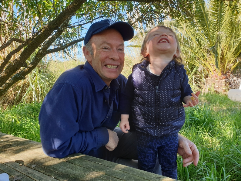 Jack Hughes and grandaughter